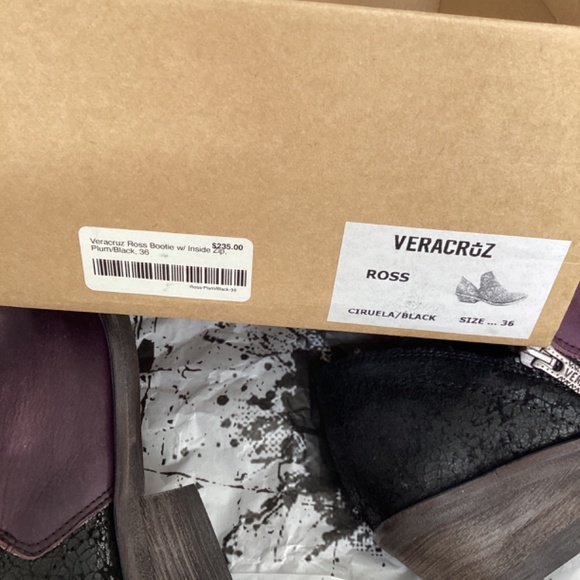 NWT Veracruz ciruela/black shootie size 36 - Picture 6 of 6